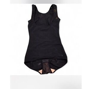 Black Shapewear Bodysuit Tank‎ Top Sleeveless Smoothing Shaping Undershirt